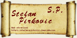 Stefan Pirković vizit kartica